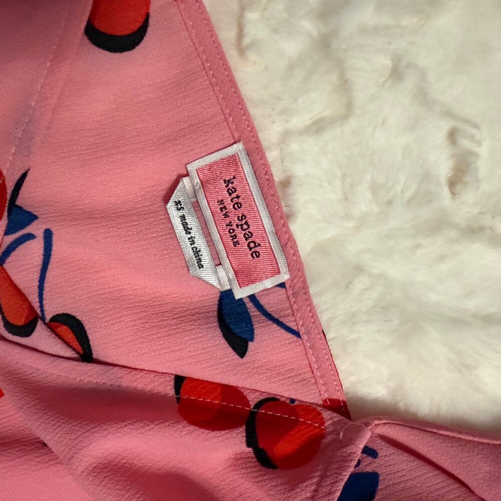 Kate Spade Cherry Toss Flutter Top Size Xs - image 6